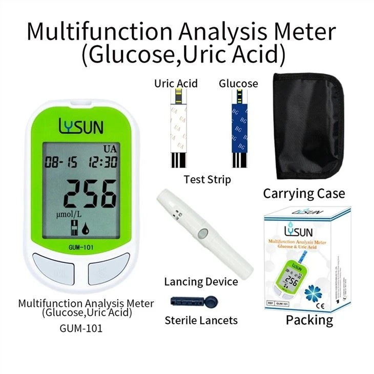 2 in 1 Machine Uric Acid Blood Glucose Meter